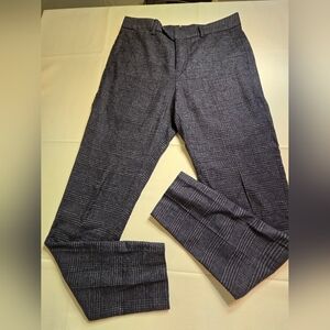 Bonobos Charcoal Checkered Dress Pants